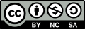 88x31 button showing visual description of CC BY-NC-SA license